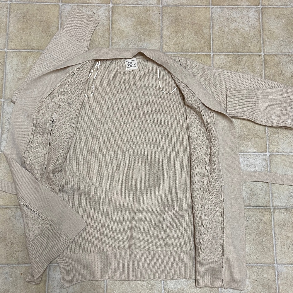 Effeci Cream Knit Sweater Size S